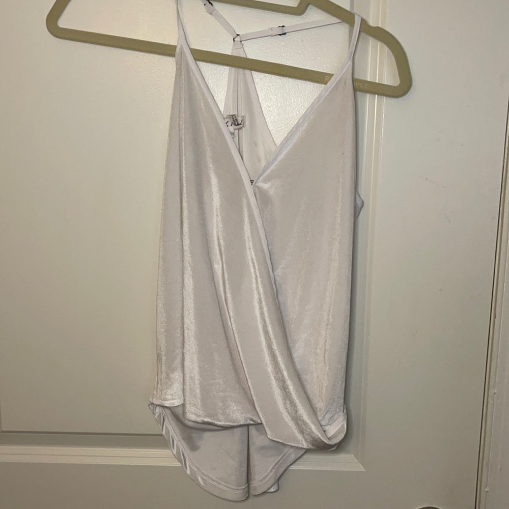 Velvety on the road white camisole